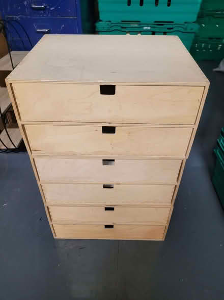 Photo of free 3 Ikea wooden 2-drawer stationery storage units (Springfield CM1) #2