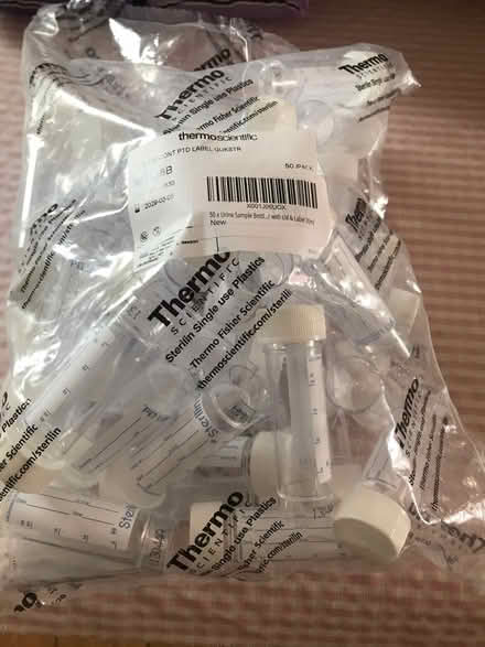 Photo of free 50 urine sample pots (Off Woodbridge road IP4) #1