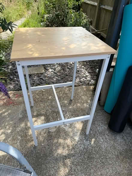 Photo of free Tall table/kitchen island &2 stools (Bognor Regis PO21) #1