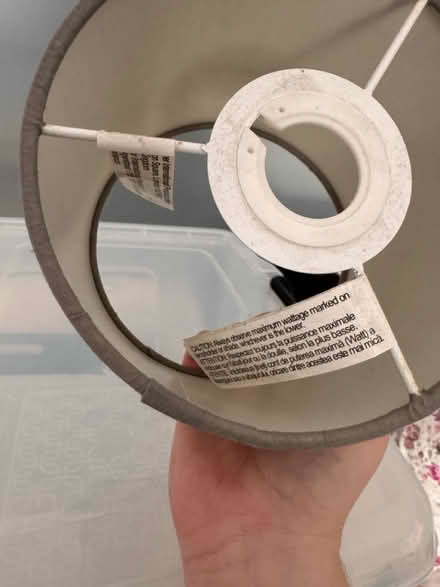 Photo of free B&Q Small Grey Lampshade (Springfield CM1 6) #3