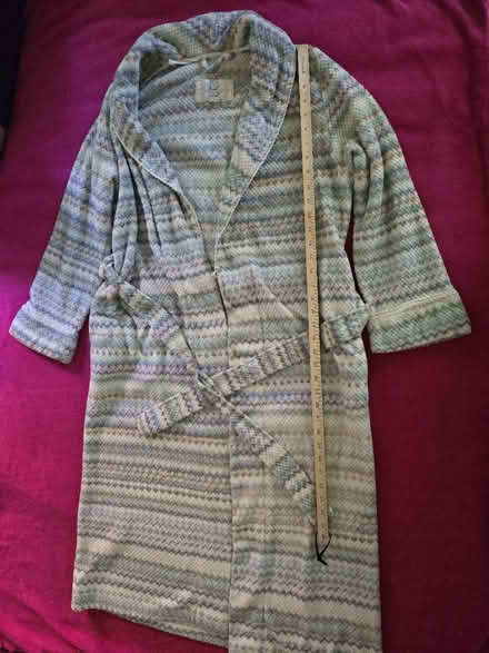 Photo of free Long Zig Zag Print Bathrobe - Small (West 7th) #3