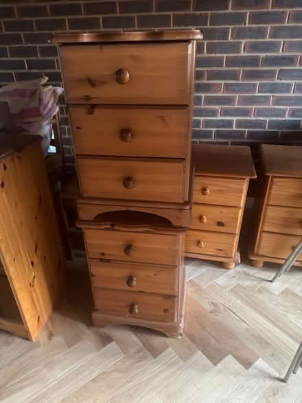 Photo of free Pine Bedside tables/drawers (Pagham West Sussex PO21) #2