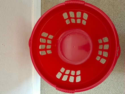 Photo of free Red plastic laundry basket (Welling DA16) #3