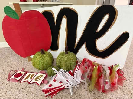 Photo of free 1st Bday Apple themed party decor (Guilford, CT) #1
