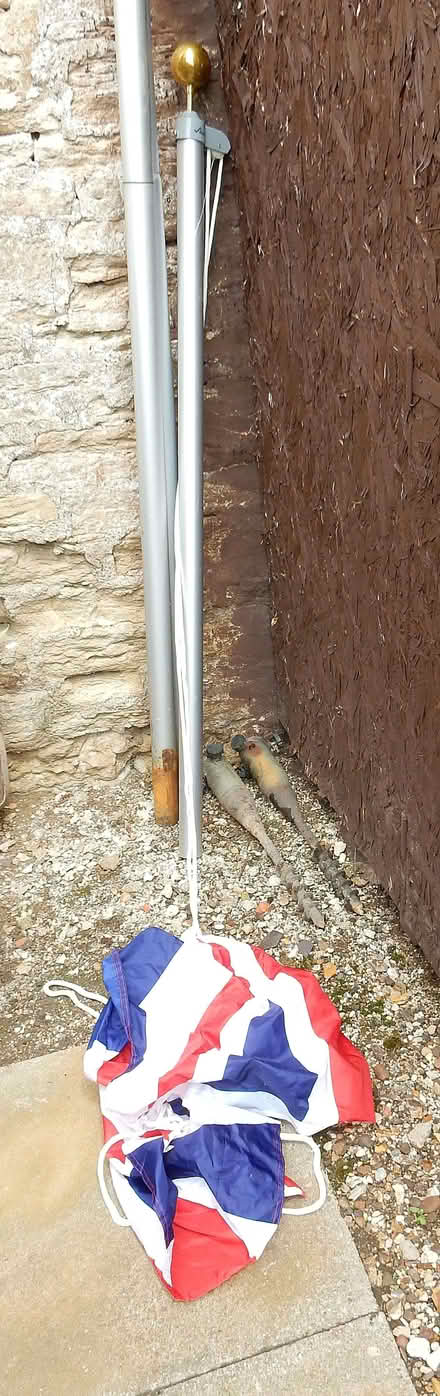 Photo of free Flag Pole, Flag and Ground Spikes (Bozeat NN29) #1