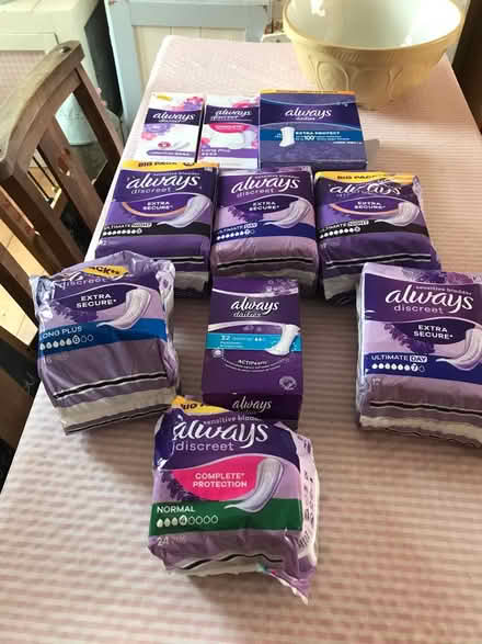 Photo of free Ladies sanitary items (Off Woodbridge road IP4) #1