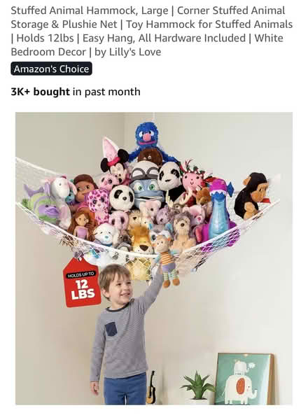 Photo of free Stuffed animal hammock (Sunnyvale (Wolfe)) #2