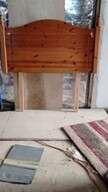 Photo of free Pine single headboard (Holmfirth) (Holmfirth HD9) #1