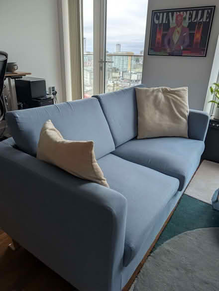 Photo of free Light blue sofa bed (Woolwich SE18) #2
