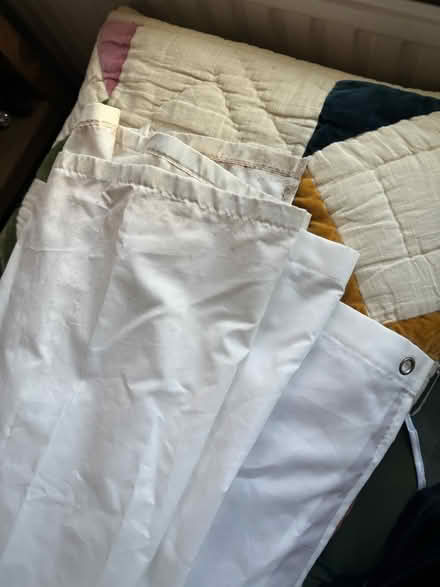 Photo of free White shower curtain (Harringay N4) #2
