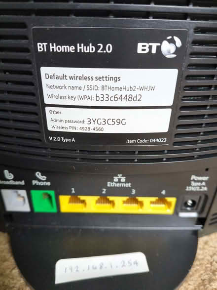 Photo of free BT Home Hub 2.0 (Charleston DD2) #1