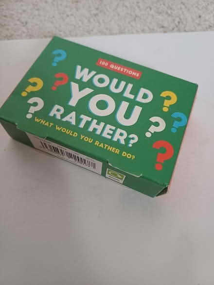 Photo of free Would you rather? Family card game (Lordswood ME5) #1
