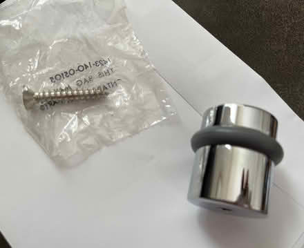 Photo of free Chrome and grey rubber door stopper (Chelsea) #4