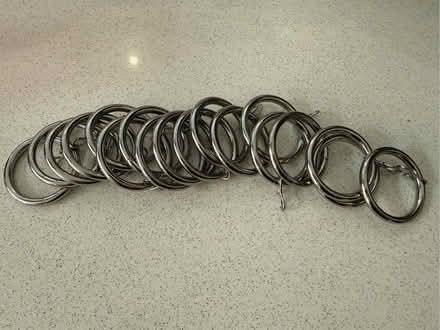 Photo of free Set of silver curtain rings (Spital Meadow SL4) #1