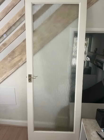 Photo of free White glass interior door (NE3 Kingston park) #1