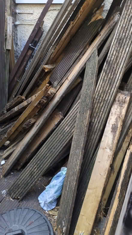 Photo of free weathered decking timber (Dagenham RM8) #2