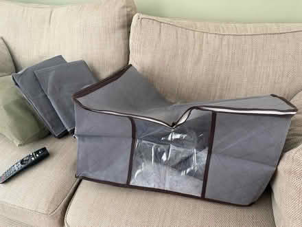 Photo of free 3 large brand fabric storage (Old Erleigh / Woodley RG6) #1