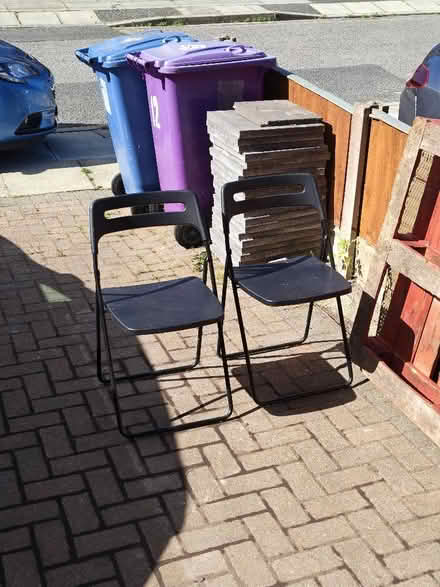 Photo of free 2 Fold Up Chairs (Broad Green L16) #1
