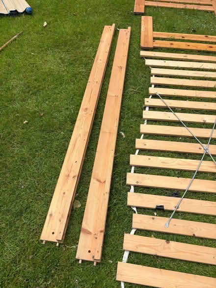 Photo of free Wooden single bed frame (Longbarn WA2) #2