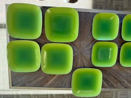 Photo of free Plastic dinner & salad plate set (1075 Valencia Avenue) #2
