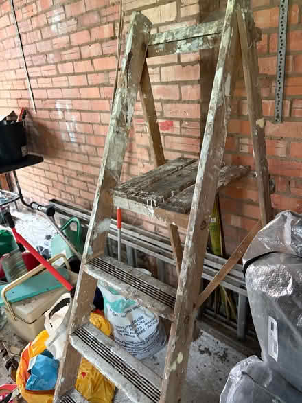 Photo of free Wooden step ladders (Longbarn WA2) #2