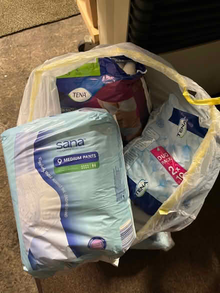 Photo of free Incontinence Pull Up Pants and Pads (Brighouse HD6) #1