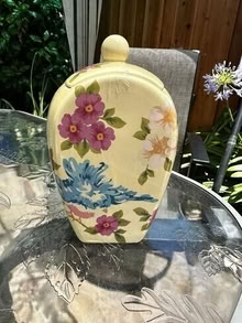 Photo of free Yellow Floral Cookie Jar #1