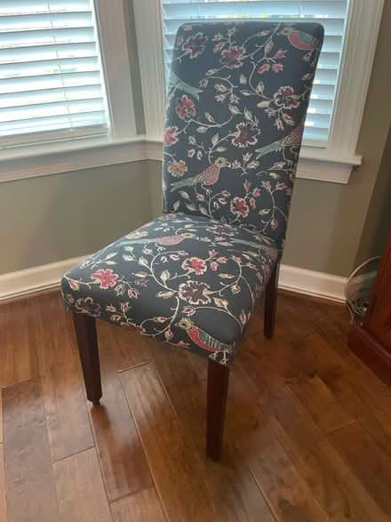 Photo of free Blue upholstered side chair (South Leesburg near Brambleton) #1