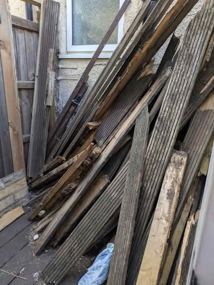 Photo of free weathered decking timber (Dagenham RM8) #1