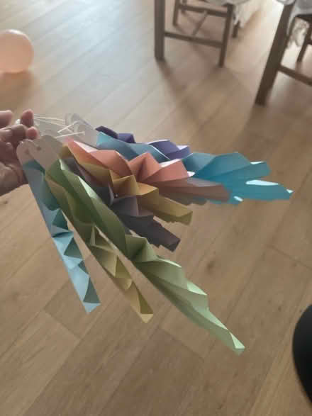 Photo of free Paper floral hanging decorations (W12) #3