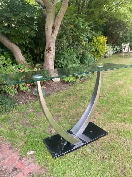 Photo of free glass console table (TN13 Sevenoaks) #1