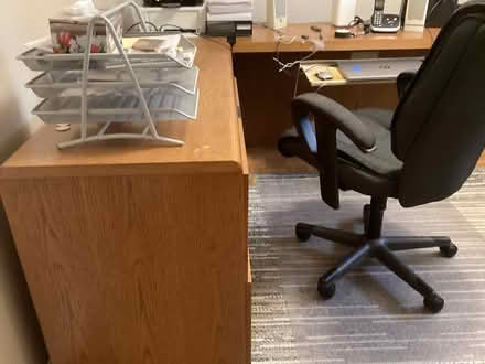 Photo of free Solid oak office desk (Beacon Hill Ottawa) #1