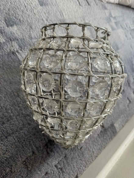Photo of free White glass bead ceiling lamp shade (Sundon Park LU3) #2
