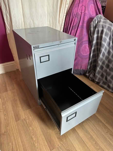 Photo of free Small two drawer metal filing cabinet (Chorley PR6) #3