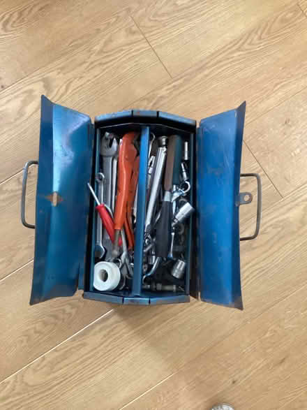 Photo of free Metal tool box with tools (Balerno EH14) #2