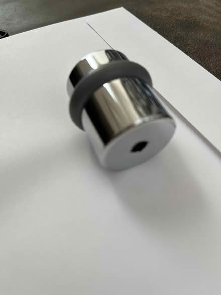 Photo of free Chrome and grey rubber door stopper (Chelsea) #3
