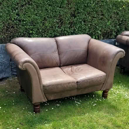 Photo of free Two seater leather Settee (Rotherham S60) #2