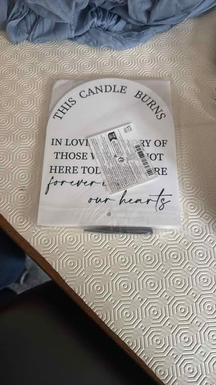 Photo of free Sign for candle (Tonbridge TN9) #1