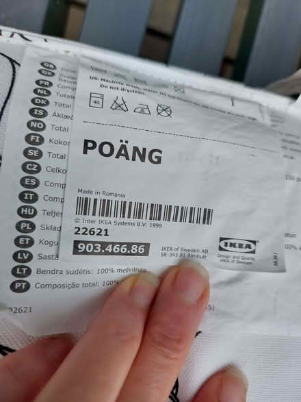 Photo of free Poang seat cushion (New Malden KT3) #2