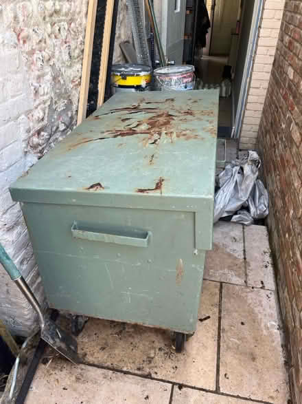 Photo of free Green metal storage unit (Brighton North Laine) #1