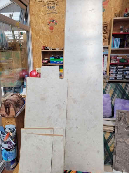 Photo of free Offcuts of light-coloured bathroom wall panels (Springfield CM1) #1