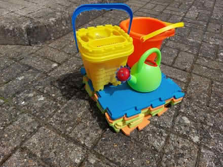 Photo of free Outdoor set includes Bucket & Spade and foam mats (Haydon wick SN25) #1