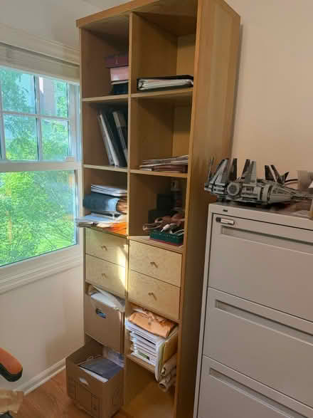 Photo of free Tall wall shelves (Scarsdale) #1