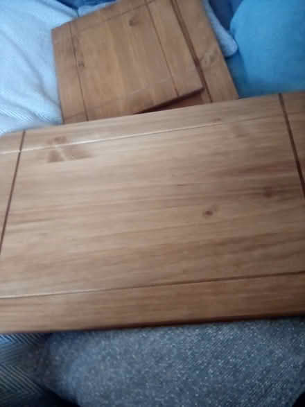 Photo of free Pine table tops from nest 3 tables (Monkton Heathfield Taunton) #1