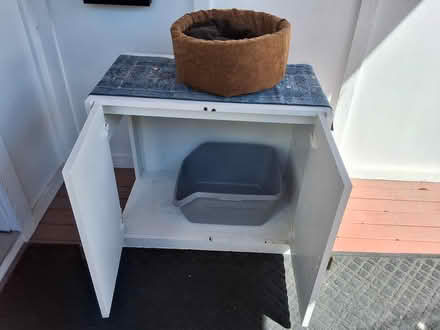 Photo of free Cat litter box enclosure (East Hill) #1
