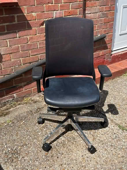 Photo of free Yellow sofa, footstool, blackout blind and desk chair (Shinfield RG2) #4