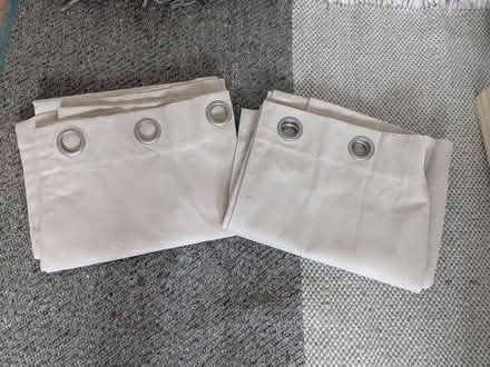 Photo of free Beige set of curtains (Coed Mawr Bangor LL57) #1