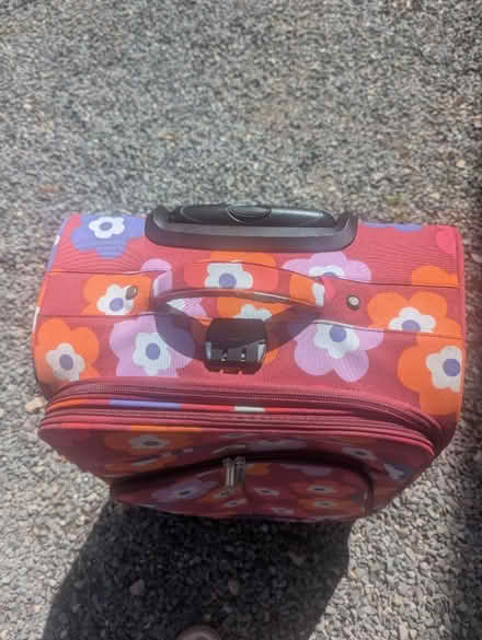 Photo of free Flowery Wheelie suitcase (TQ60DY) #2