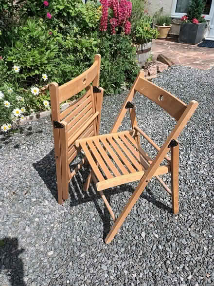 Photo of free Two Folding Chairs (Kirkoswald CA10) #1