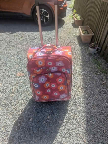 Photo of free Flowery Wheelie suitcase (TQ60DY) #3